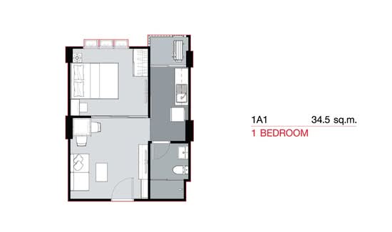 Supalai City Resort Sukhumvit 107 : ศุภาลัย ซิตี้ รีสอร์ท สุขุมวิท 107 - Floor Plan