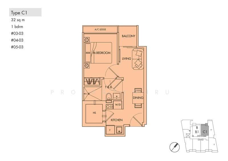 City Loft, 363 Race Course Road, Farrer Park / Serangoon Rd, 1 Bedroom, 345 sqft, Apartment For Rent, by Vernon Ang, 25314699 - 2D - PropertyGuru.com.sg