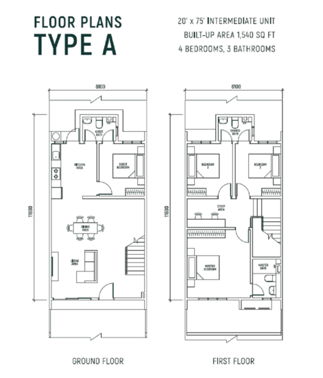 Bandar Bukit Raja : Alura - Floor Plan - iProperty.com.my