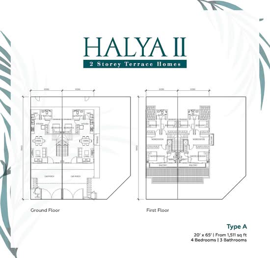 Halya 2 @ Daunan Worldwide - Floor Plan - iProperty.com.my