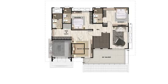 Perfect Residence Sukhumvit 77-Suvarnabhumi : เพอร์เฟค เรสซิเดนซ์ สุขุมวิท 77-สุวรรณภูมิ - Floor Plan