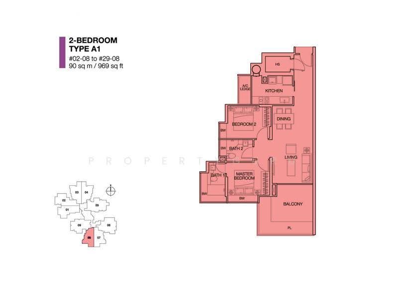 Cityscape at Farrer Park, 101 Mergui Road, Farrer Park / Serangoon Rd, 2 Bedrooms, 969 sqft, Condominium For Sale, by James Wong, 500228871 - 2D - PropertyGuru.com.sg