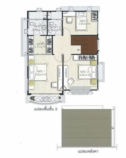 Supalai Ville Sukhumvit-Phraeksa : ศุภาลัย วิลล์ สุขุมวิท-แพรกษา - Floor Plan