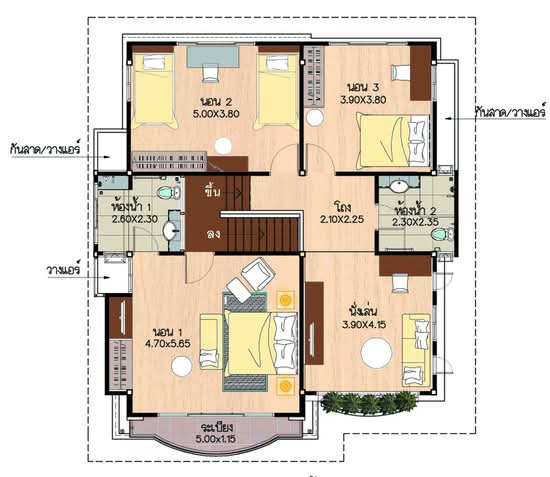 Supalai Park Ville Romklao-Suvarnabhumi : ศุภาลัย พาร์ควิลล์ ร่มเกล้า-สุวรรณภูมิ - Floor Plan