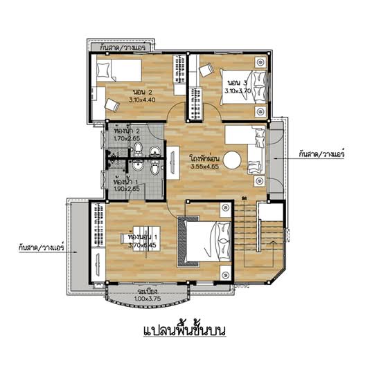 Supalai Park Ville Romklao-Suvarnabhumi : ศุภาลัย พาร์ควิลล์ ร่มเกล้า-สุวรรณภูมิ - Floor Plan