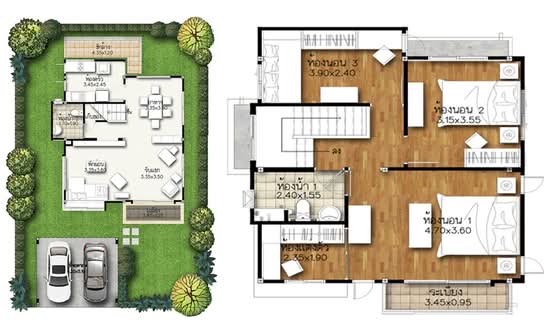 Supalai Park Ville Pinklao-Kanchana - Floor Plan