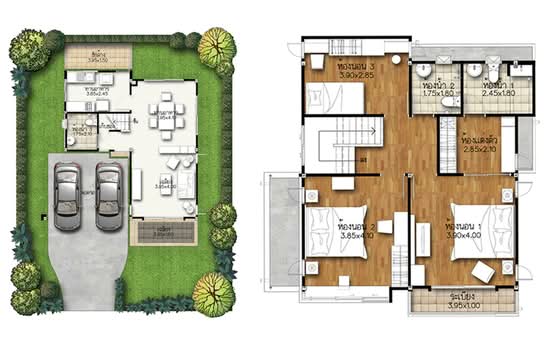 Supalai Park Ville Pinklao-Kanchana - Floor Plan