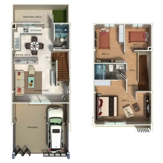 The Exclusive Wongwaen - Ramintra : ดิ เอ็กซ์คลูซีฟ วงแหวน - รามอินทรา - Floor Plan