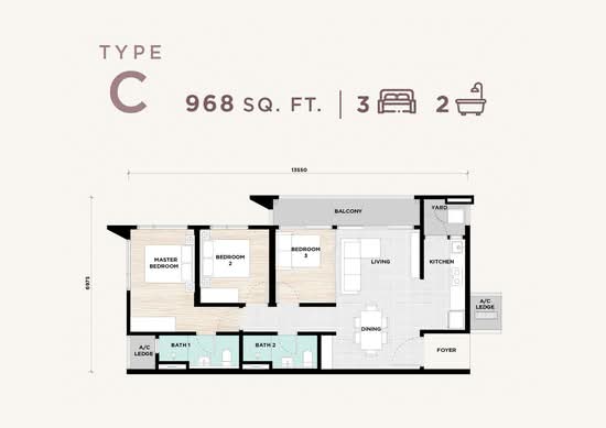 Dwitara Residences Tower 2 @ Surya PJ South - Floor Plan