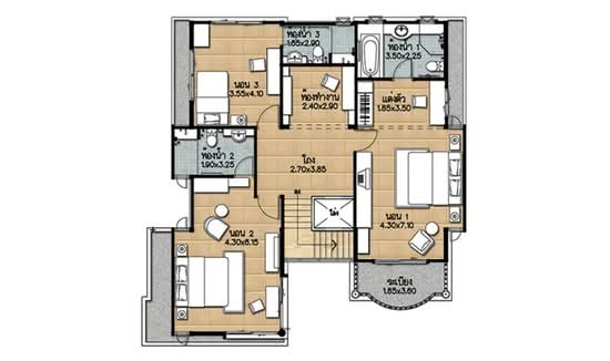 Supalai Pride Bangna-Lat Krabang : ศุภาลัย ไพรด์ บางนา-ลาดกระบัง - Floor Plan