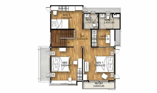 Supalai Pride Bangna-Lat Krabang : ศุภาลัย ไพรด์ บางนา-ลาดกระบัง - Floor Plan