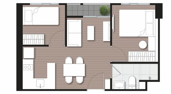 NUE Noble Srinakarin-Lasalle - Floor Plan