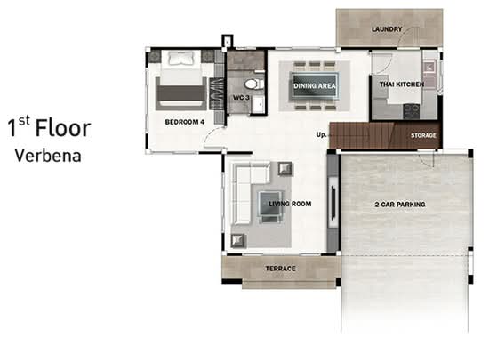 Perfect Place Rattanathibet - Floor Plan