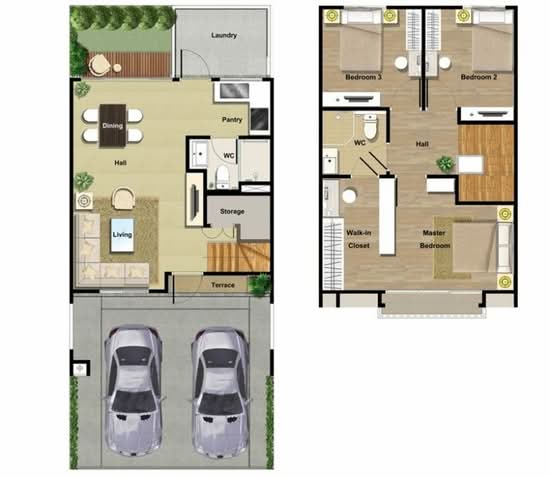 Pruksa Town Nexts Onnut - Rama 9 : พฤกษาทาวน์ เน็กซ์ อ่อนนุช - พระราม 9 - Floor Plan