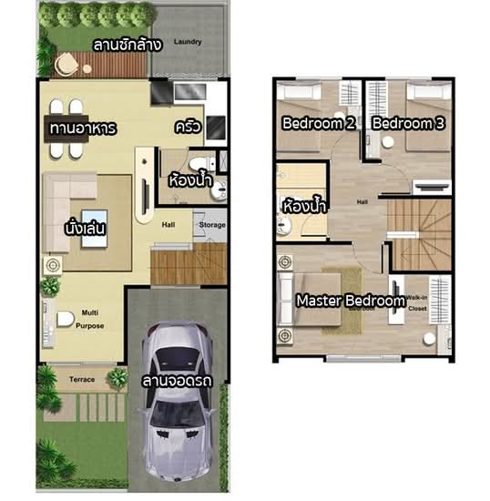 Pruksa Town Nexts Ramindra-Wongwaen : พฤกษาทาวน์ เน็กซ์ รามอินทรา-วงแหวนฯ - Floor Plan