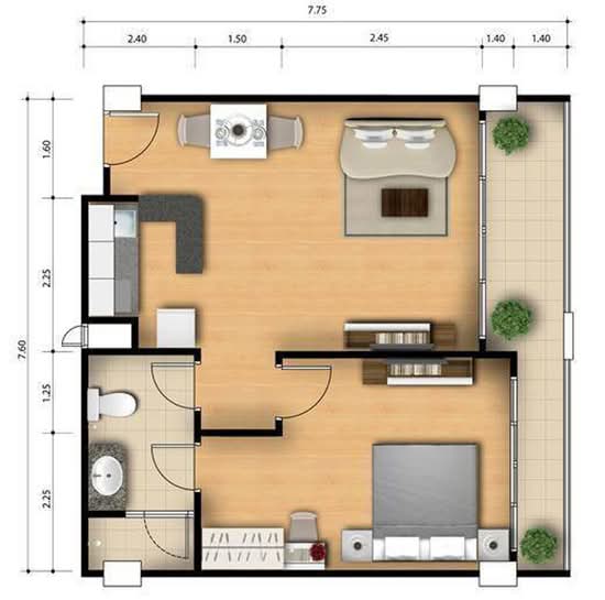 G9 Condominium : จีนายน์ คอนโดมิเนียม - Floor Plan