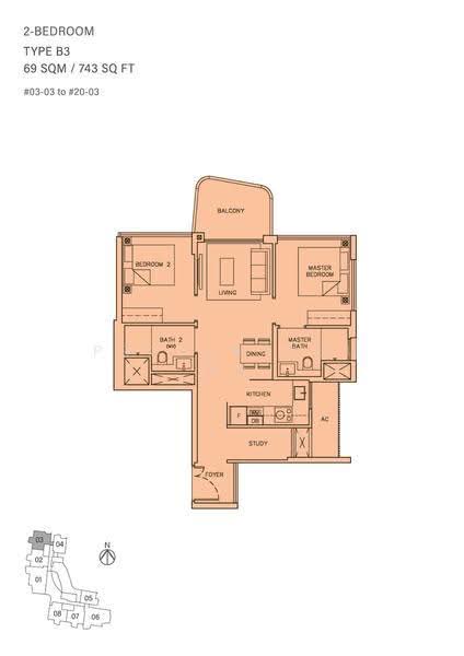 Coastline Residences, 7 Amber Road, East Coast / Marine Parade, 2 Bedrooms, 743 sqft, Condominium For Rent, by Jeremy Koh, 500284586 - 2D - PropertyGuru.com.sg