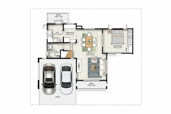 Burasiri Bueng Nong Kot : บุราสิริ บึงหนองโคตร - Floor Plan