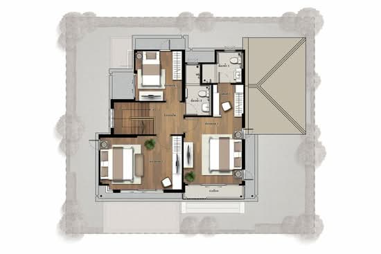 Burasiri Bueng Nong Kot : บุราสิริ บึงหนองโคตร - Floor Plan