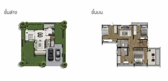 Burasiri San Phi Suea : บุราสิริ สันผีเสื้อ - Floor Plan