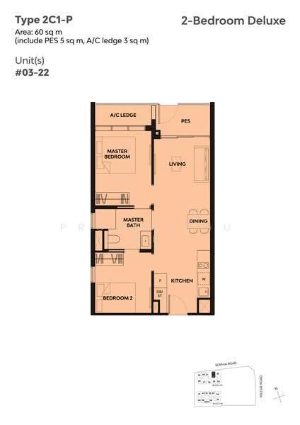 The Collective At One Sophia, 1A Sophia Road, Orchard / River Valley, 2 Bedrooms, 743 sqft, Condominium For Sale, by Stephen Yeo, 500278575 - 2D - PropertyGuru.com.sg