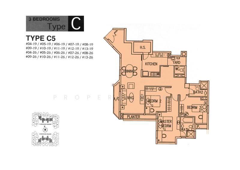 Compass Heights, 9 Sengkang Square, Hougang / Punggol / Sengkang, 3 Bedrooms, 1,335 sqft, Condominium For Sale, by Ann Kwa 柯采妘, 500284619 - 2D - PropertyGuru.com.sg