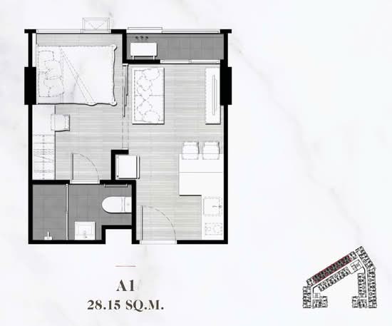 Maxxi Prime Ratchada – Sutthisan : แม็กซี่ ไพร์ม รัชดา – สุทธิสาร - Floor Plan