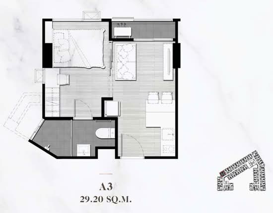 Maxxi Prime Ratchada – Sutthisan : แม็กซี่ ไพร์ม รัชดา – สุทธิสาร - Floor Plan