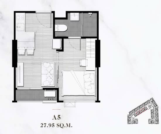 Maxxi Prime Ratchada – Sutthisan : แม็กซี่ ไพร์ม รัชดา – สุทธิสาร - Floor Plan