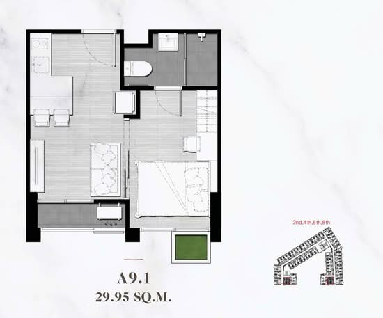 Maxxi Prime Ratchada – Sutthisan : แม็กซี่ ไพร์ม รัชดา – สุทธิสาร - Floor Plan