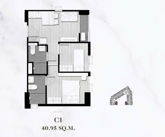 Maxxi Prime Ratchada – Sutthisan : แม็กซี่ ไพร์ม รัชดา – สุทธิสาร - Floor Plan