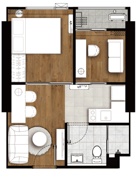 The LIVIN Ramkhamhaeng - Floor Plan