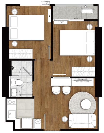 The LIVIN Ramkhamhaeng - Floor Plan