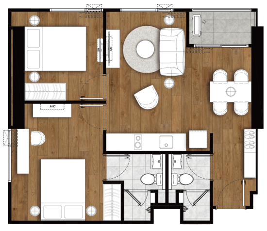 The LIVIN Ramkhamhaeng - Floor Plan