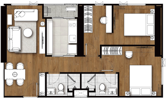 The LIVIN Ramkhamhaeng - Floor Plan