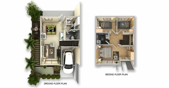 Baan Pruksa Prime (Rangsit-Klong 3) : บ้านพฤกษา ไพร์ม (รังสิต-คลอง 3) - Floor Plan
