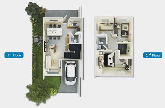 Baan Pruksa Prime (Rangsit-Klong 3) : บ้านพฤกษา ไพร์ม (รังสิต-คลอง 3) - Floor Plan