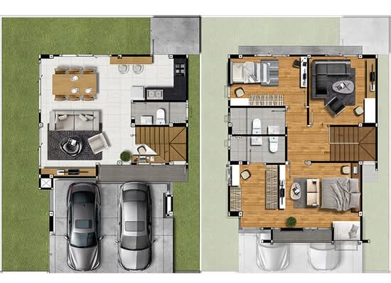 Baan Pieamsuk Chaengwatthana – Srisamarn : บ้านเปี่ยมสุข แจ้งวัฒนะ – ศรีสมาน - Floor Plan