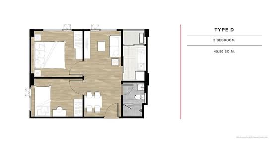 Chewathai Hallmark Ladprao-Chokchai 4 - Floor Plan