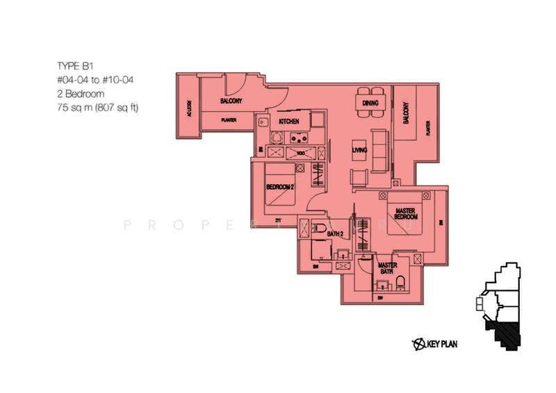The Coterie at Holland, 72 Holland Road, Tanglin / Holland / Bukit Timah, 2 Bedrooms, 807 sqft, Condominium For Sale, by Mary Phee, 500168189 - 2D - PropertyGuru.com.sg