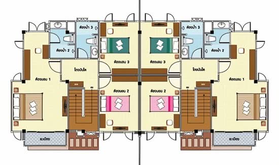Baan Poomsiri Rangsit Klong 7 : บ้านภูมิสิริ รังสิต คลอง 7 - Floor Plan