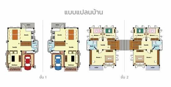 Baan Poomsiri Rangsit Klong 7 : บ้านภูมิสิริ รังสิต คลอง 7 - Floor Plan