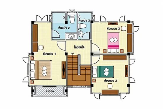 Baan Poomsiri Rangsit Klong 7 : บ้านภูมิสิริ รังสิต คลอง 7 - Floor Plan