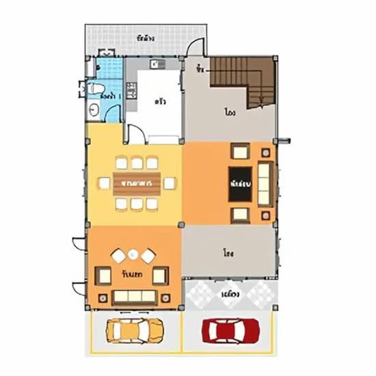 Baan Poomsiri Rangsit Klong 7 : บ้านภูมิสิริ รังสิต คลอง 7 - Floor Plan