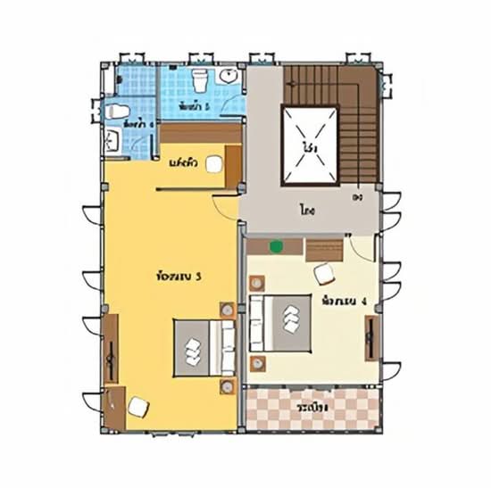 Baan Poomsiri Rangsit Klong 7 : บ้านภูมิสิริ รังสิต คลอง 7 - Floor Plan