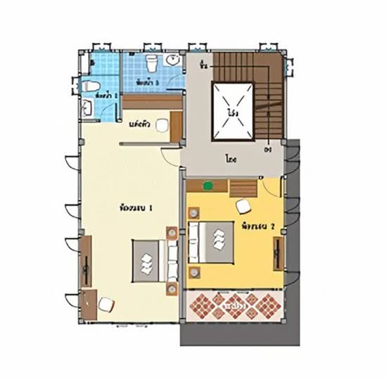 Baan Poomsiri Rangsit Klong 7 : บ้านภูมิสิริ รังสิต คลอง 7 - Floor Plan