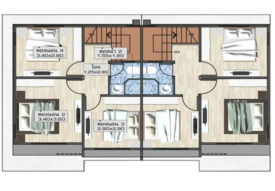 The Modish Bang Bua Thong - Floor Plan