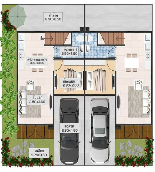 The Modish Bang Bua Thong - Floor Plan