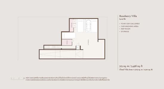 Mulberry Grove The Forestias Villas : มัลเบอร์รี่ โกรฟ เดอะ ฟอเรสเทียส์ วิลล่า - Floor Plan