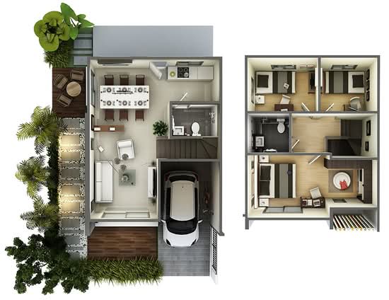 Baan Pruksa 119 Rangsit-Klong 2 - Floor Plan